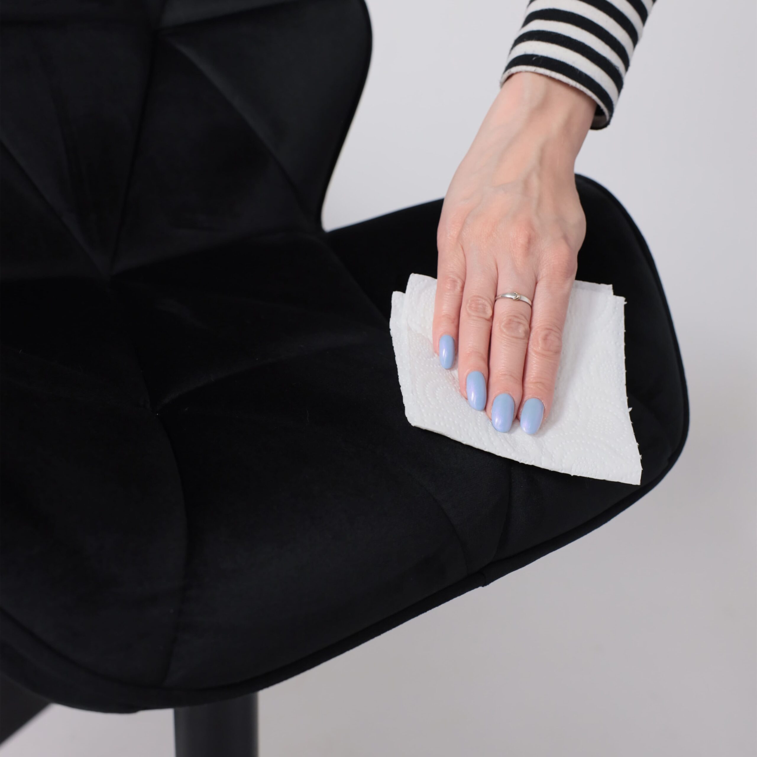 Кресло барное BERLIN GB, Seven 35 черный велюр/черный