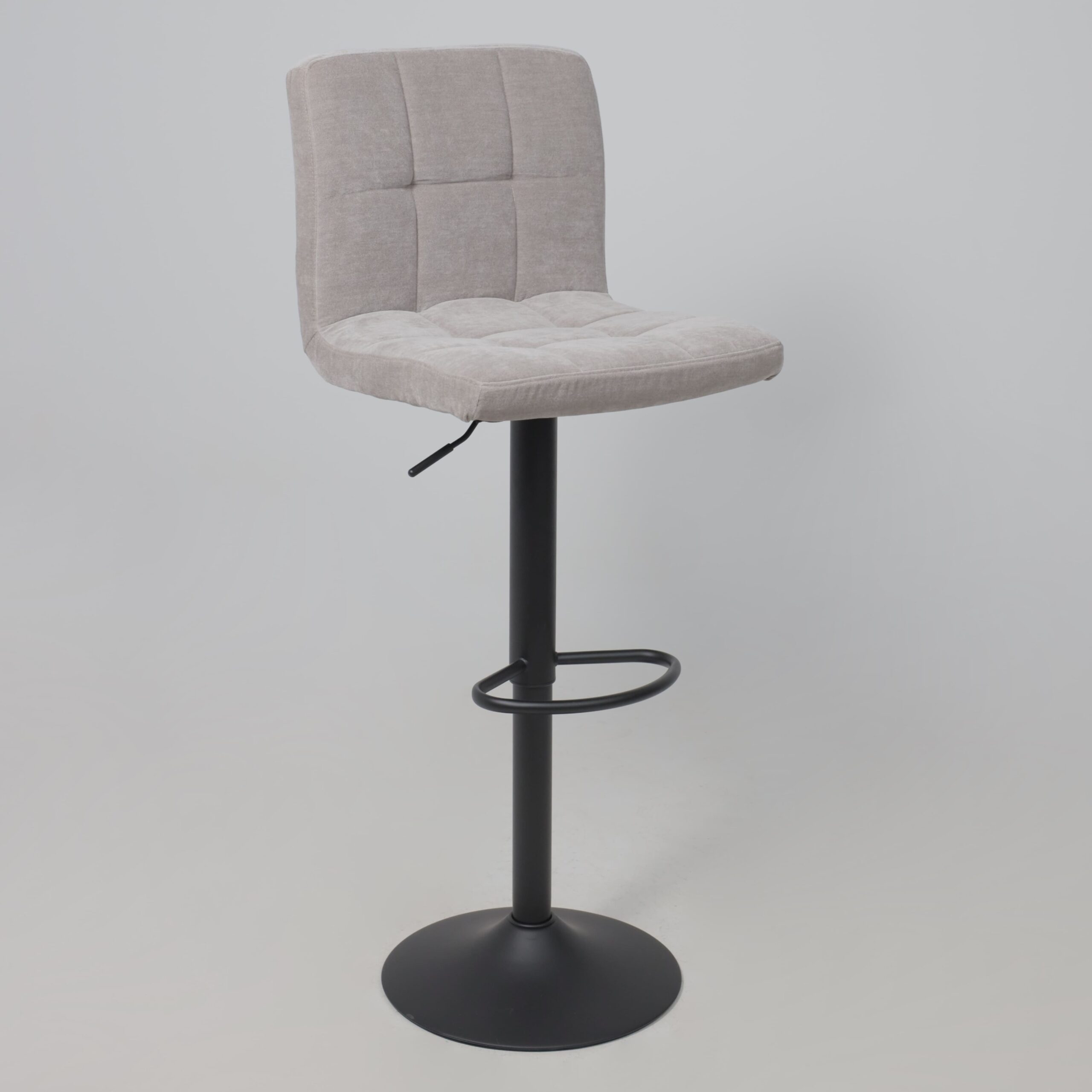 Стул барный LOGOS, серый шенилл Ote Canna 452/черный