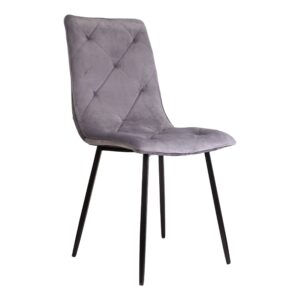 Стул MIRA, светло-серый велюр HLR20/черный
