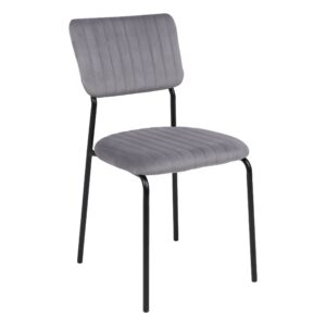 Стул RAIN, серый велюр HLR-20/черный