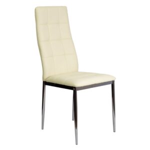 Стул SKY, экокожа, кремовый APU-003/хром