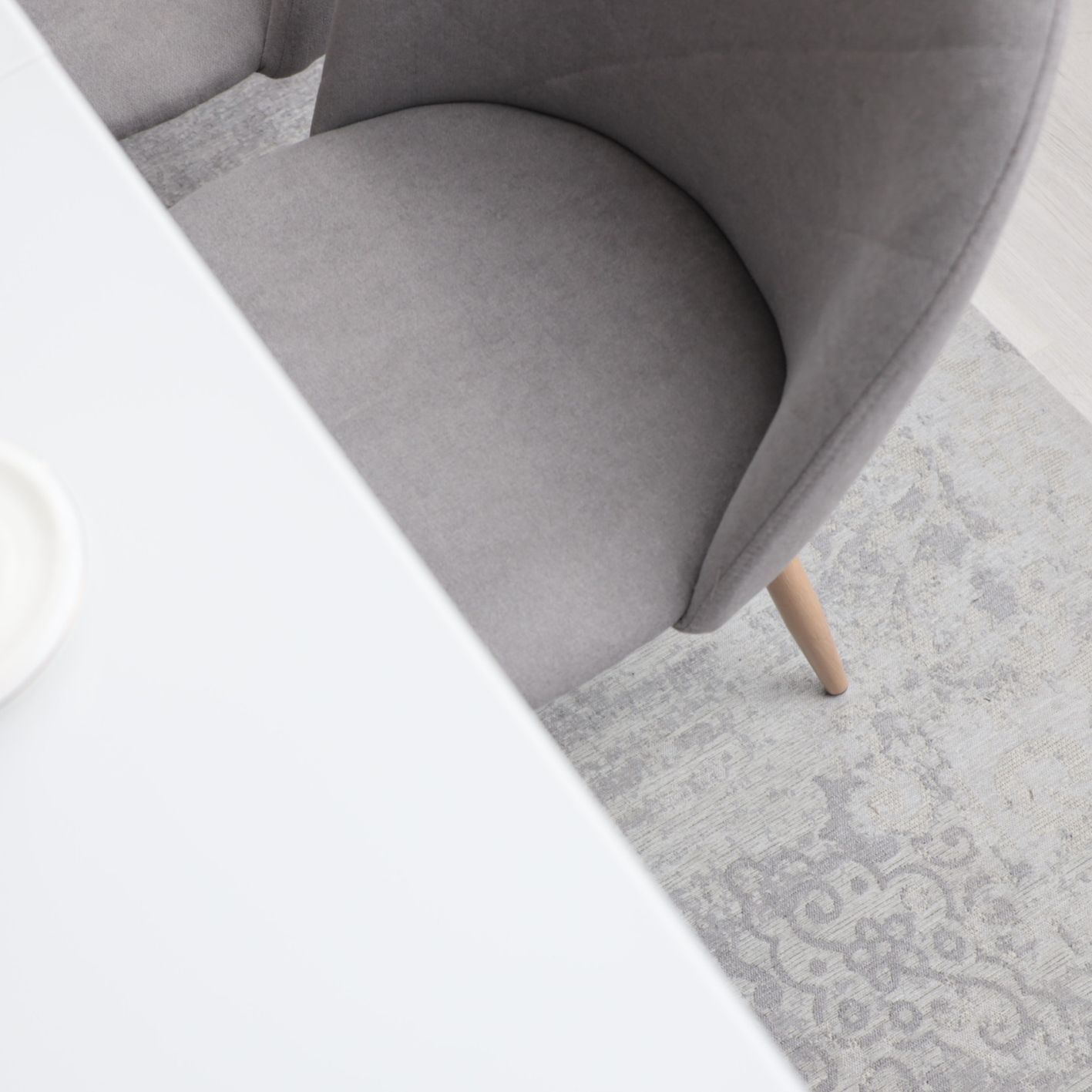 Стул HONNOR, светло-серая ткань 1701-26/дуб