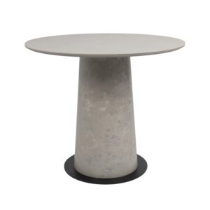 Стол AV 2317, МДФ+керамика, нераздвижной 900 серый, матовый CARMEN LIGHT GREY/черный+HPL Бетао