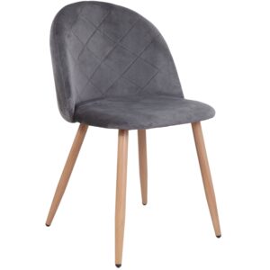 Стул HONNOR, серый велюр HLR-21/дуб