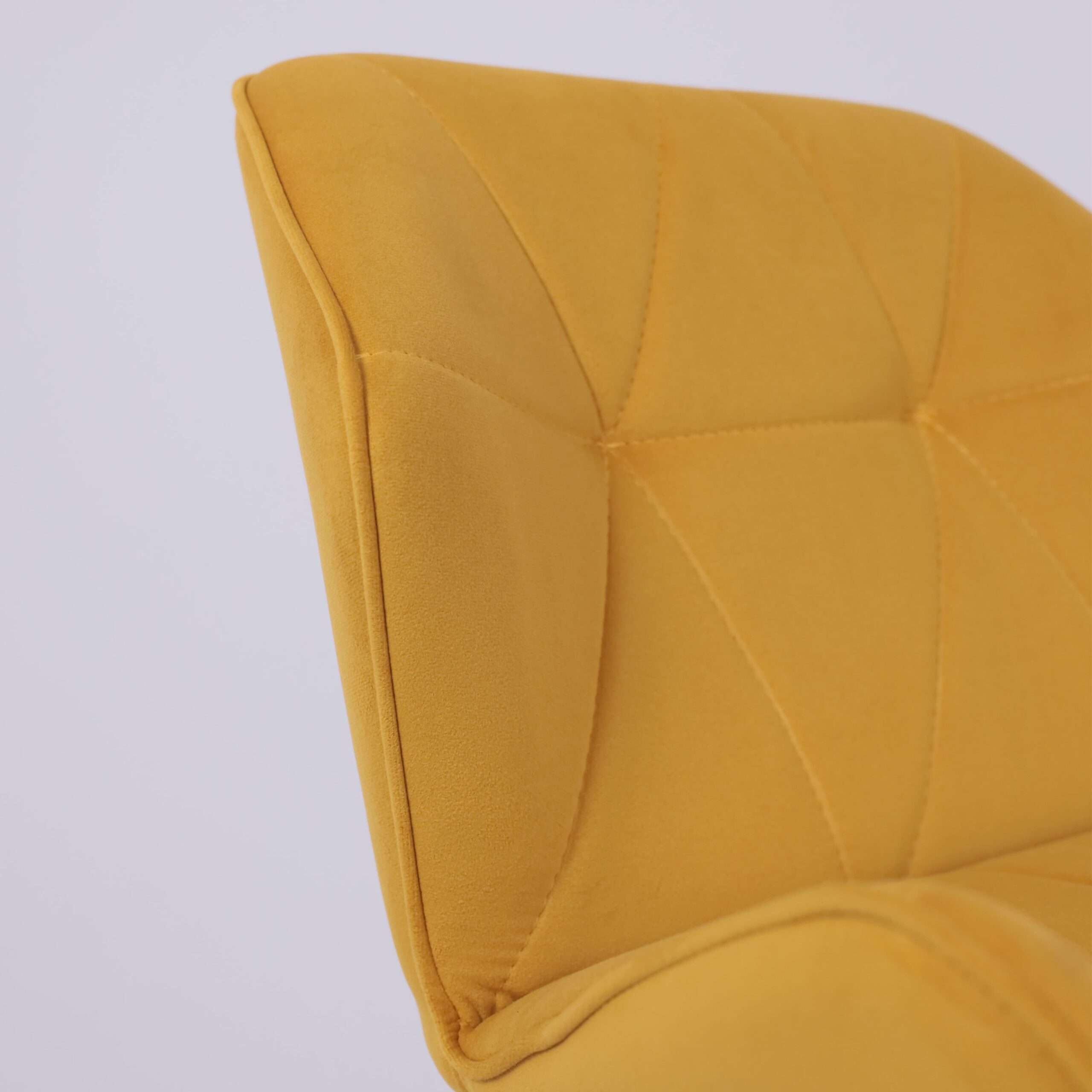 Кресло барное BERLIN GB, Velutto 56 горчичный велюр/черный