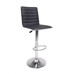 Стул барный CAPRI, экокожа, черный/хром