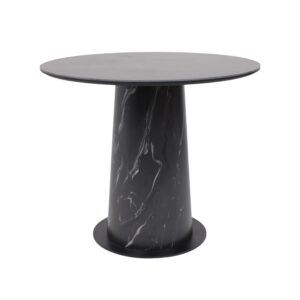 Стол AV 2317, МДФ+керамика, нераздвижной 900 черный, матовый SHAKESPEARE/черный+HPL Асти