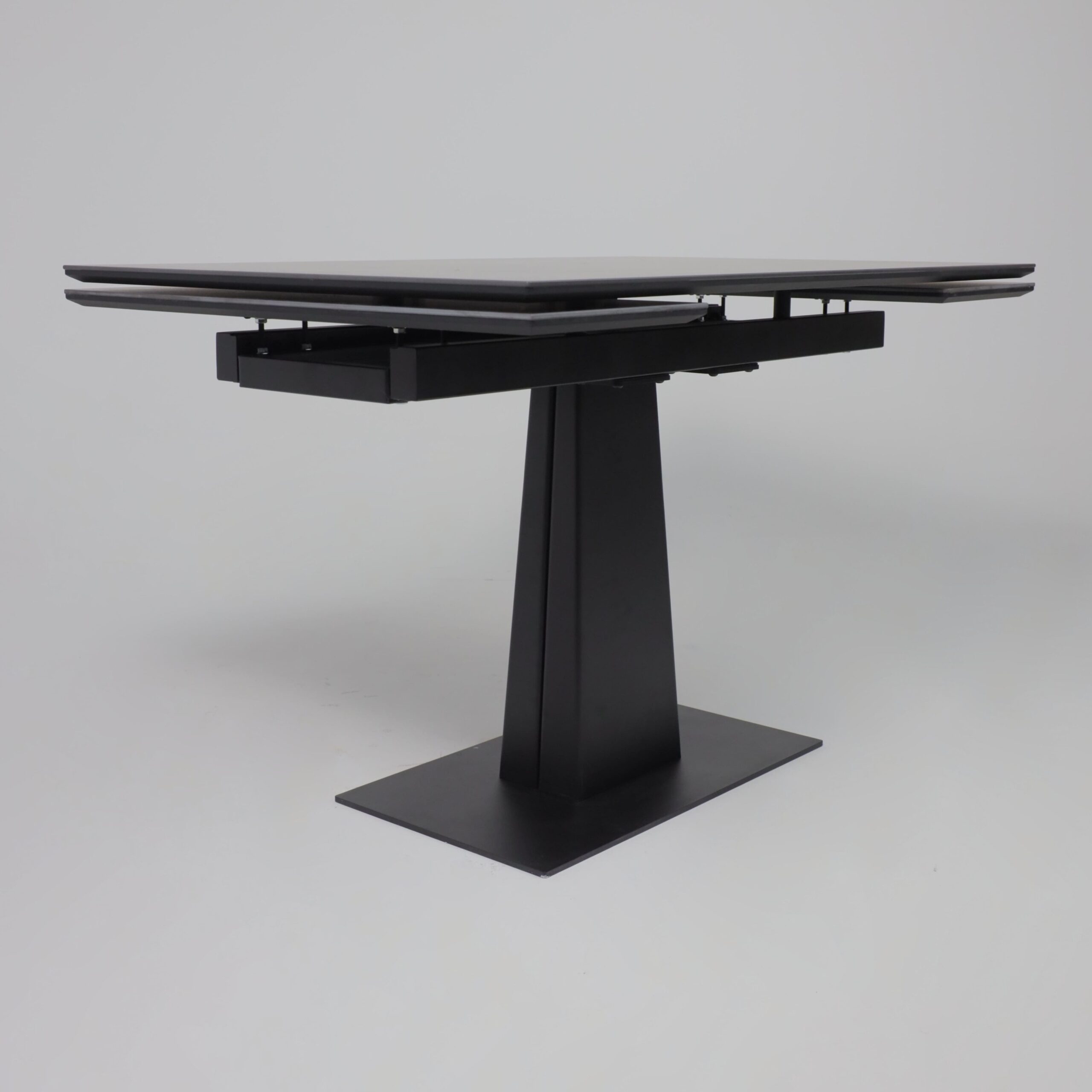 Стол AV 2119, МДФ+керамика, раздвижной 1200 (1800)*800 черный, матовый SHAKESPEARE/черный