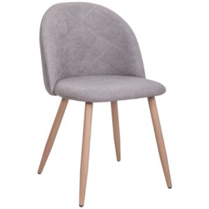 Стул HONNOR, светло-серая ткань 1701-26/дуб