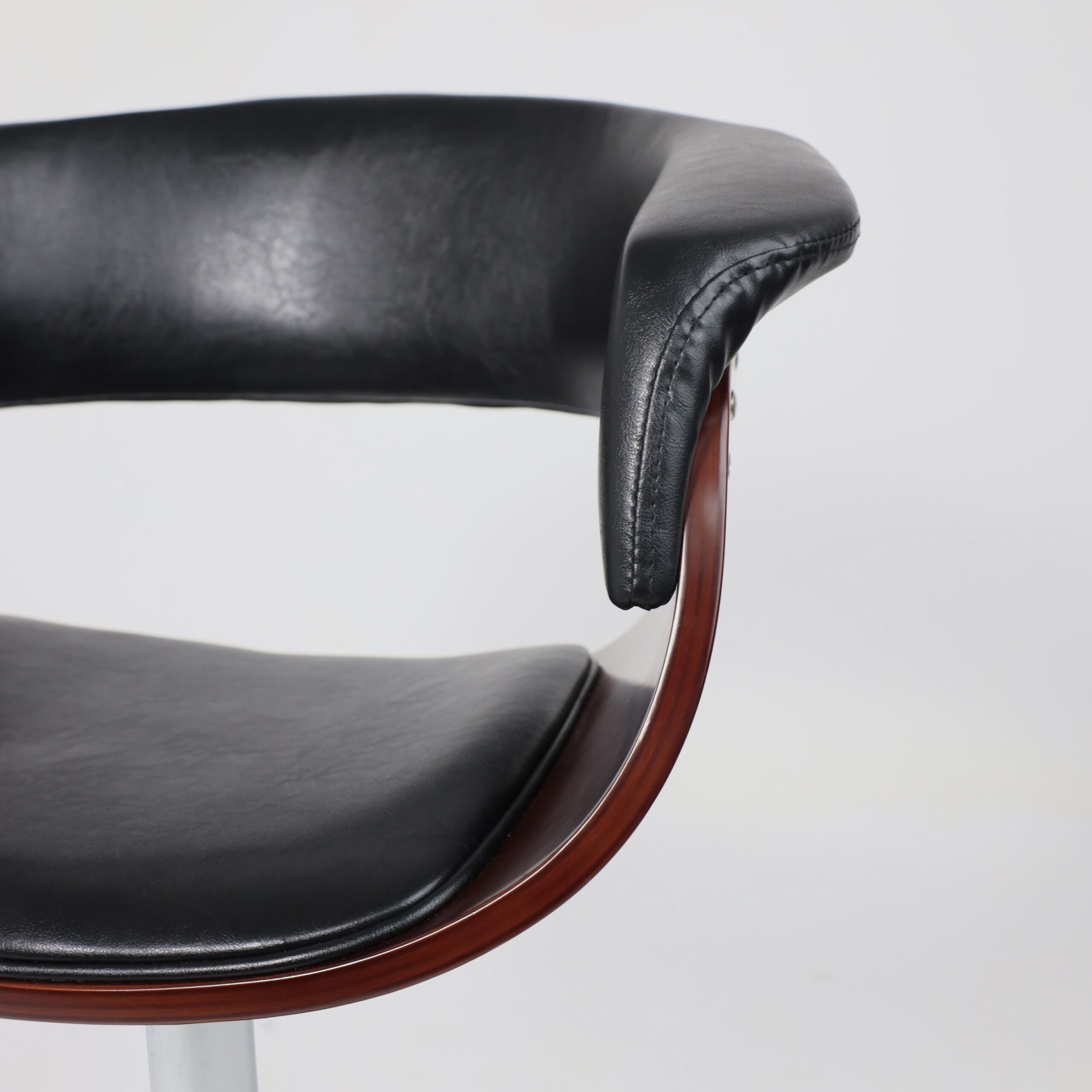 Стул барный ROSSI, экокожа, черный/хром