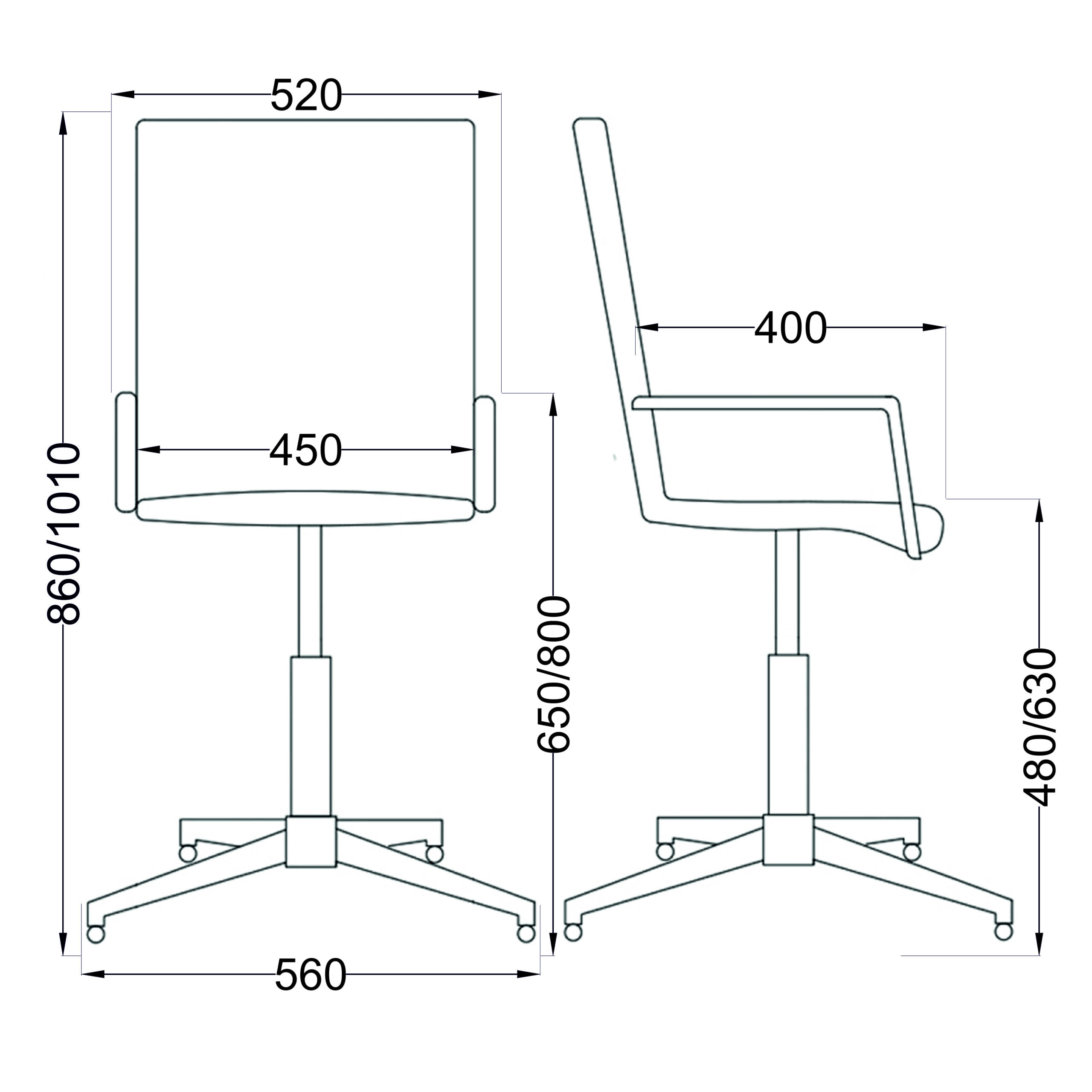 Кресло барное ROSIO, 2, поворотное, экокожа, белый/хром