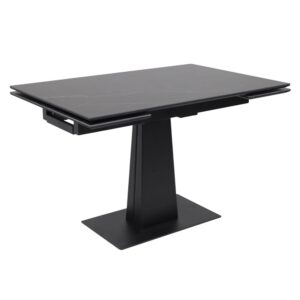 Стол AV 2119, МДФ+керамика, раздвижной 1200 (1800)*800 черный, матовый SHAKESPEARE/черный