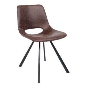 Стул  DILAN, экокожа, коричневый PU C-03/черный