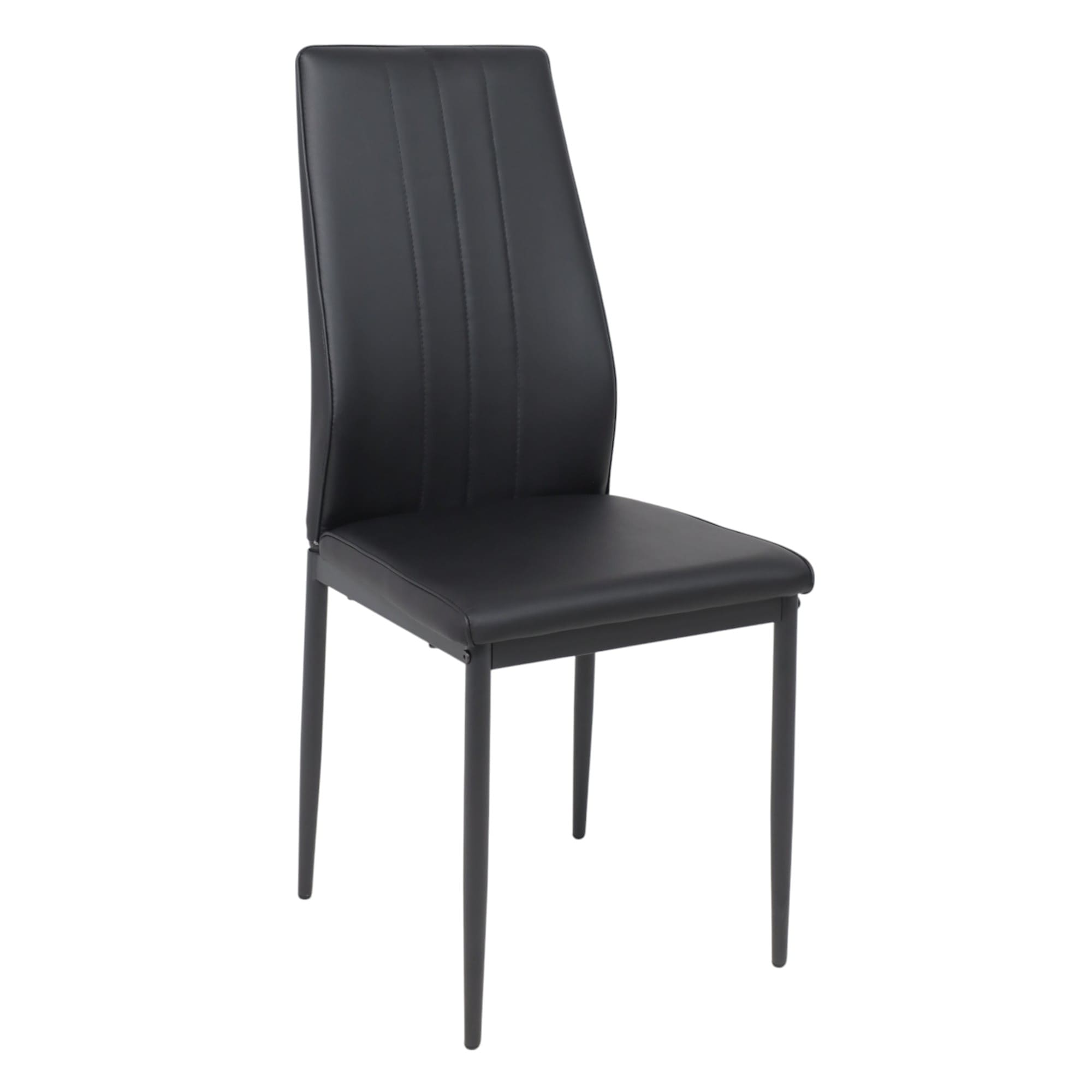 Стул OREO, экокожа, черный/черный