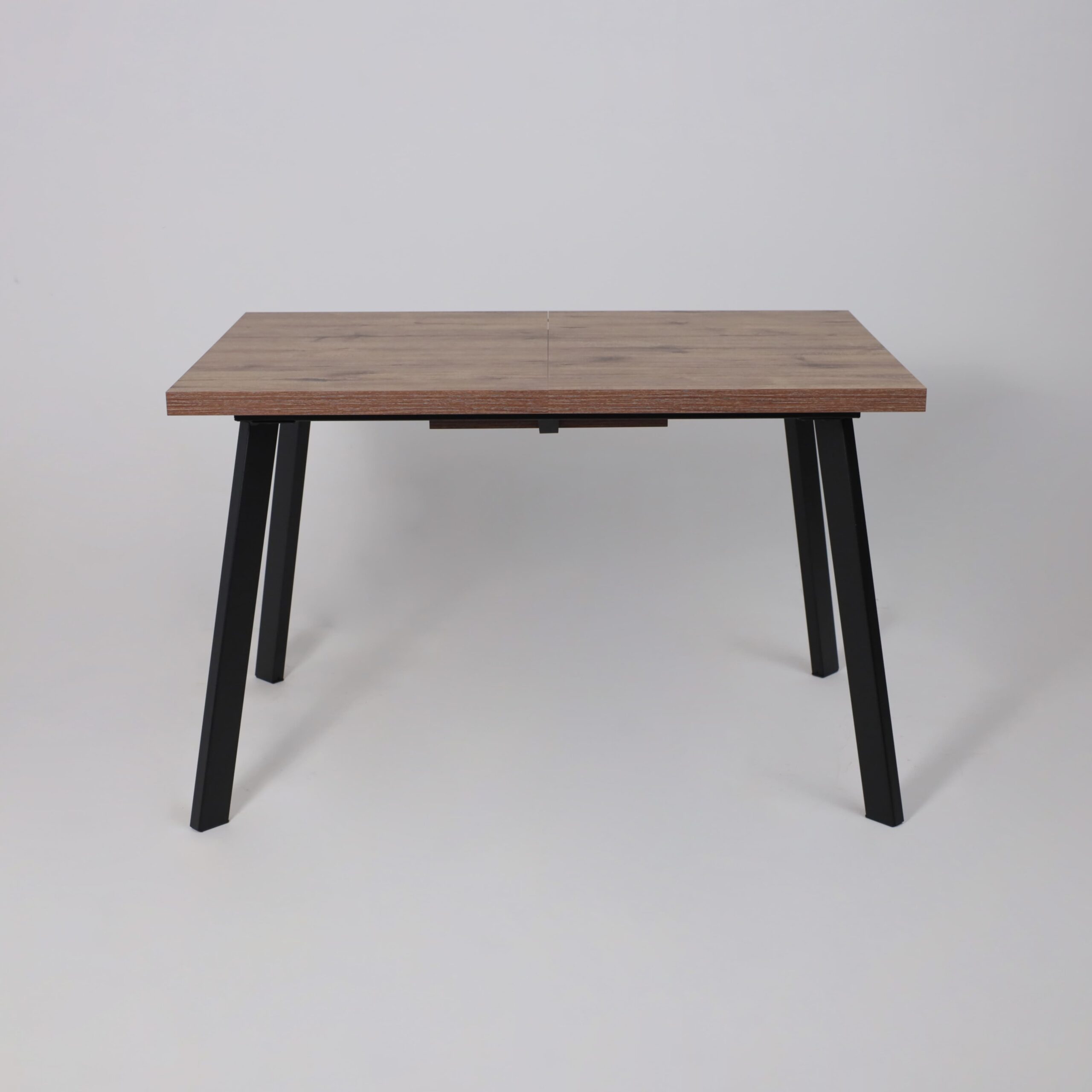 Стол BORG-120, раздвижной 120(160)х80, Дуб Веллингтон/Чёрный