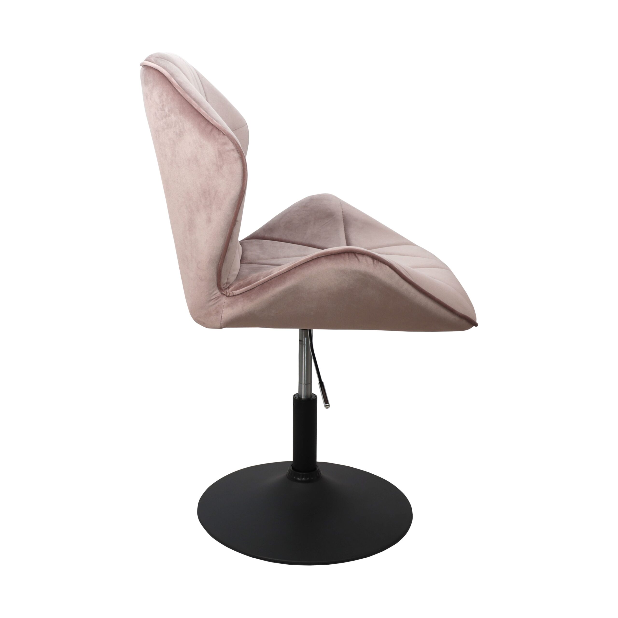 Кресло OSLO, (пыльная роза велюр/черный)