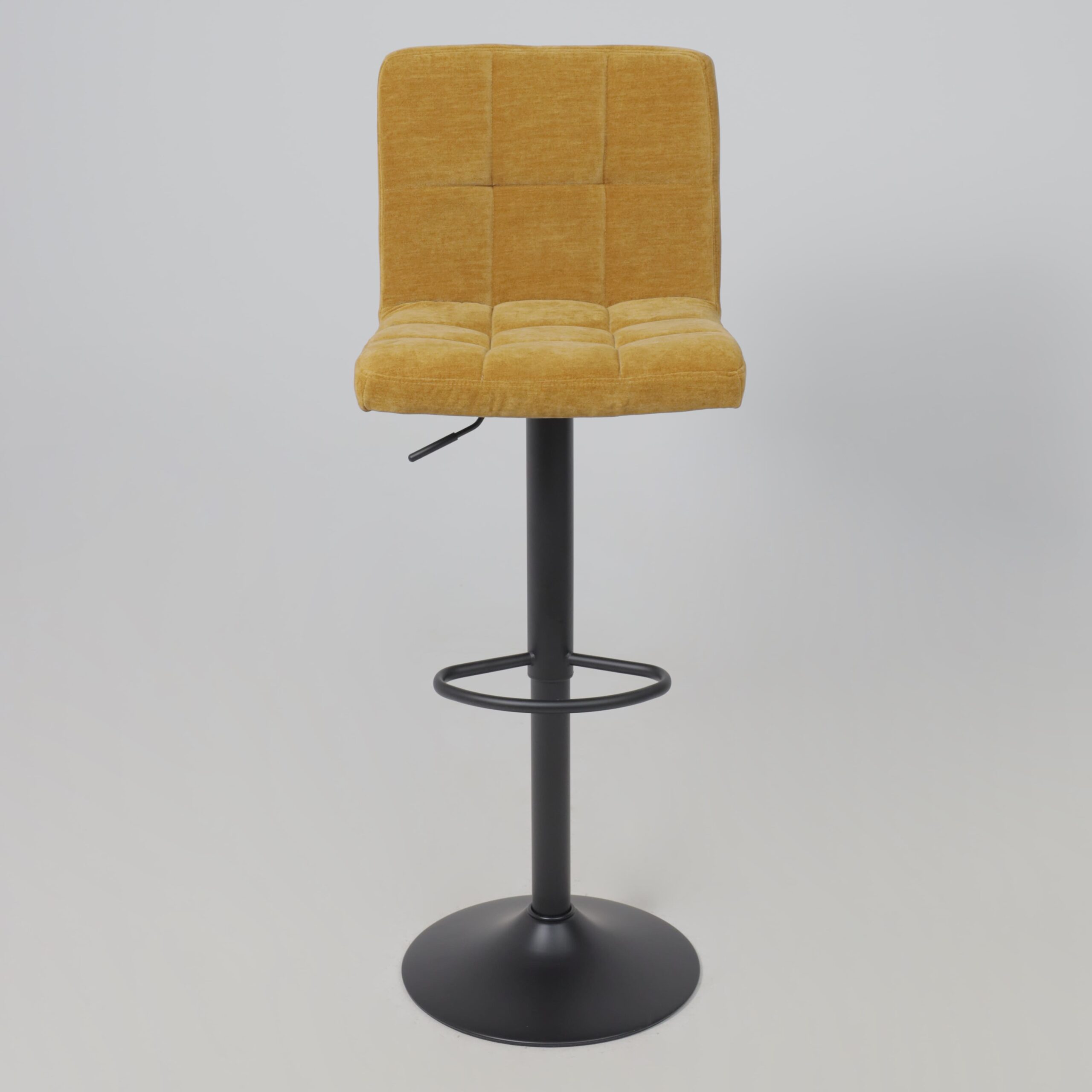 Стул барный LOGOS, горчичный шенилл Ote Canna 273/черный