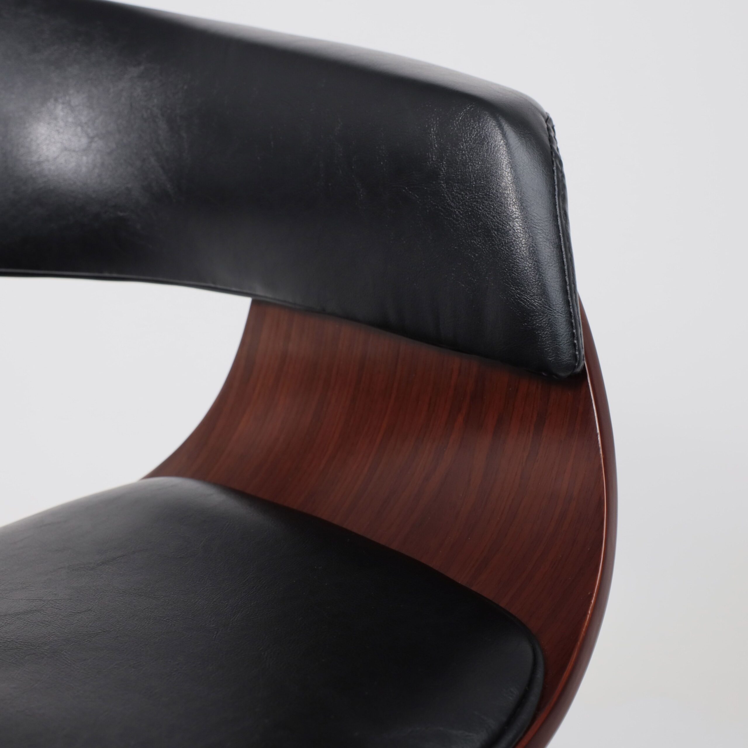 Стул барный ROSSI, экокожа, черный/хром