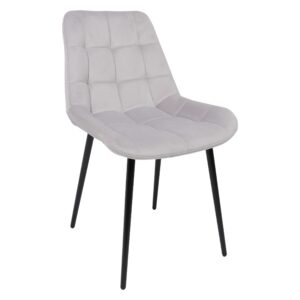 Стул AV 405, светло-серый бархат Н-09/черный