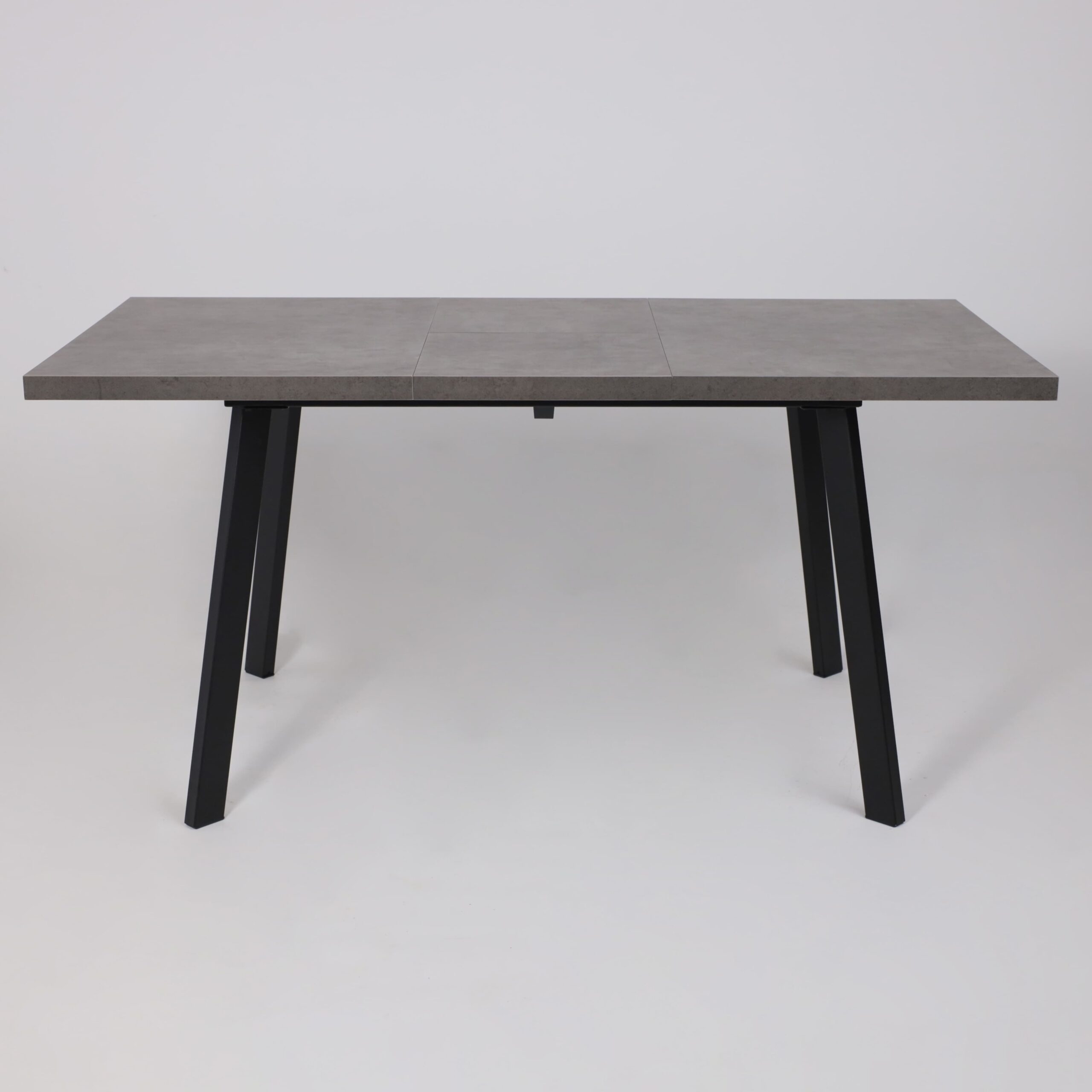 Стол BORG-120, раздвижной 120(160)х80, Дымчатая керамика/Чёрный