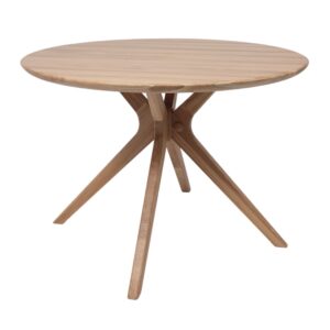 Стол ОЛДЕН, d950*760 (001Д), дуб натуральный/покрытие бесцветное