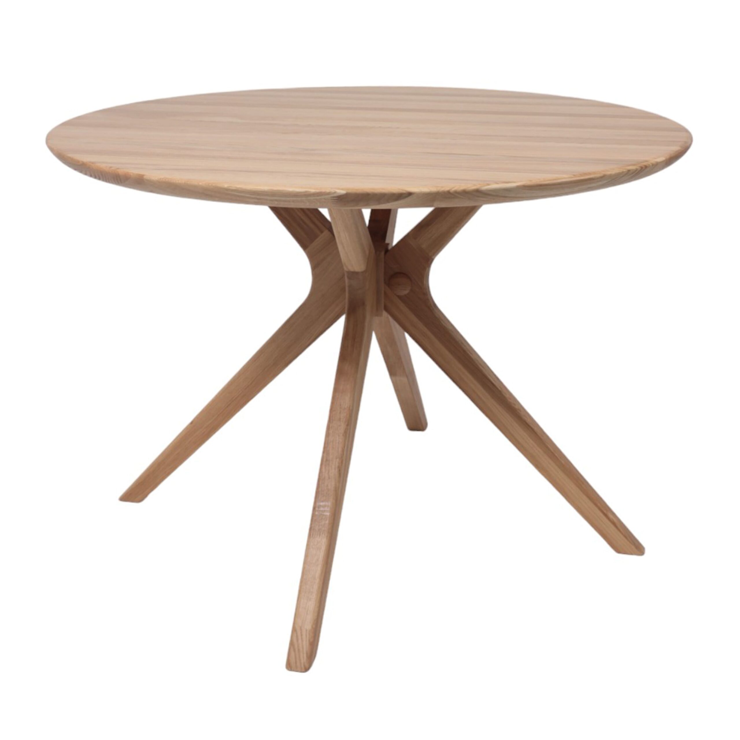 Стол ОЛДЕН, d950*760 (001Д), дуб натуральный/покрытие бесцветное