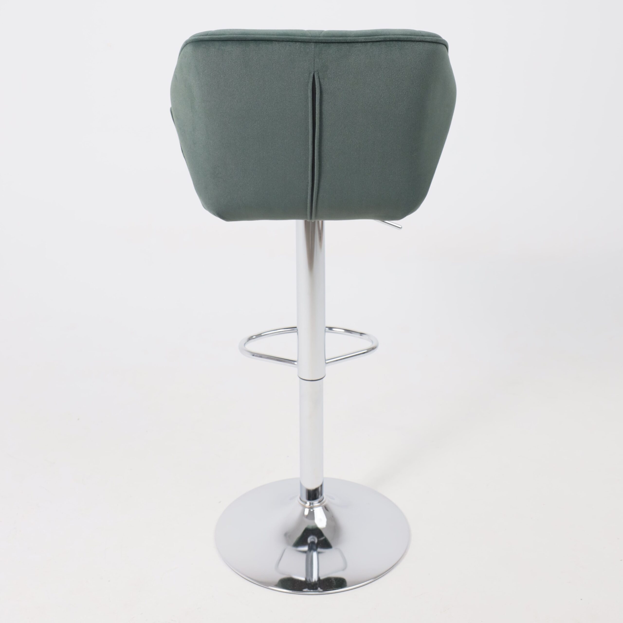 Кресло барное BERLIN GB, Kiton 708 темно-зеленый велюр/хром