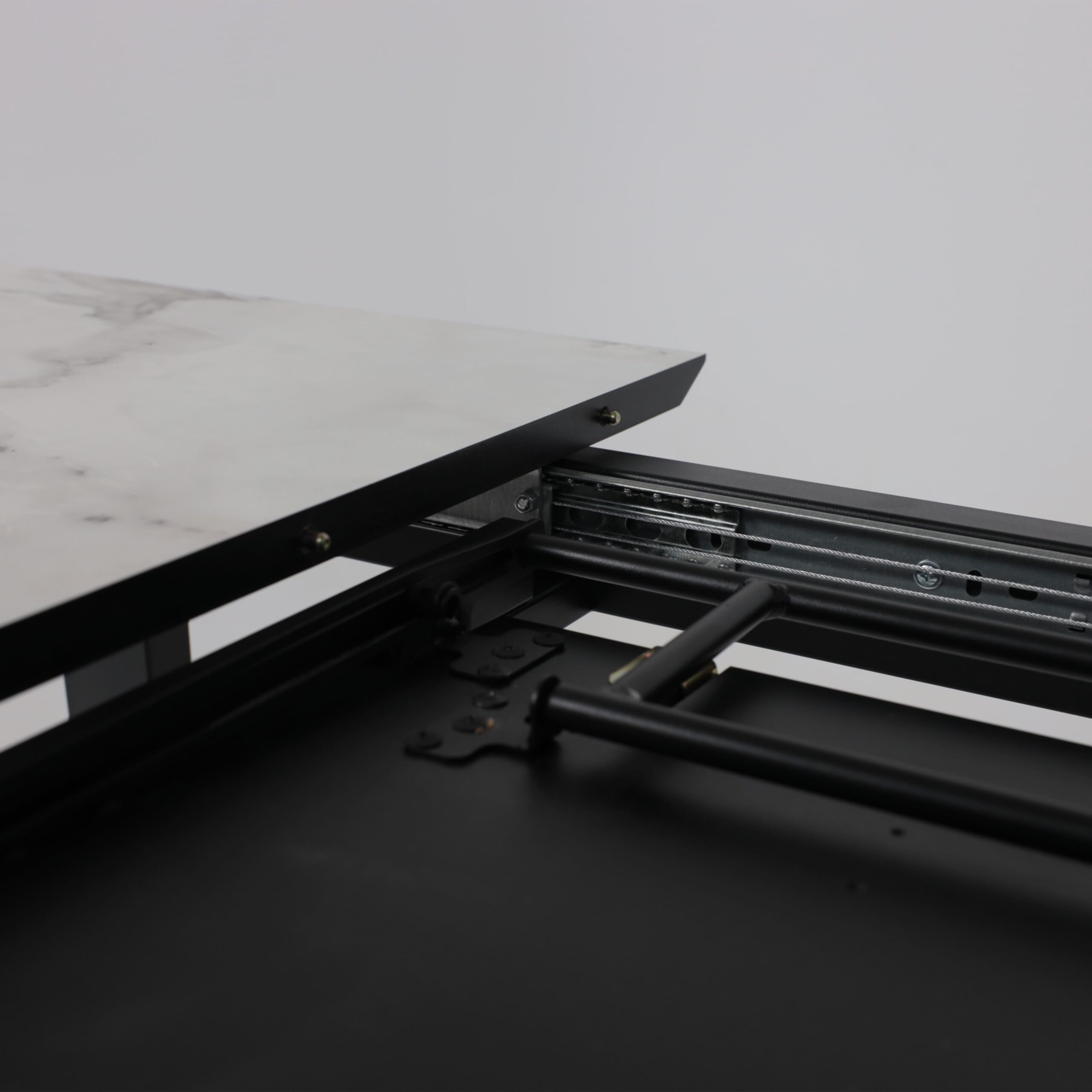 Стол AV 1208, HPL+МДФ,  раздвижной 1200 (1600)*800 Виктори натуральный/черный