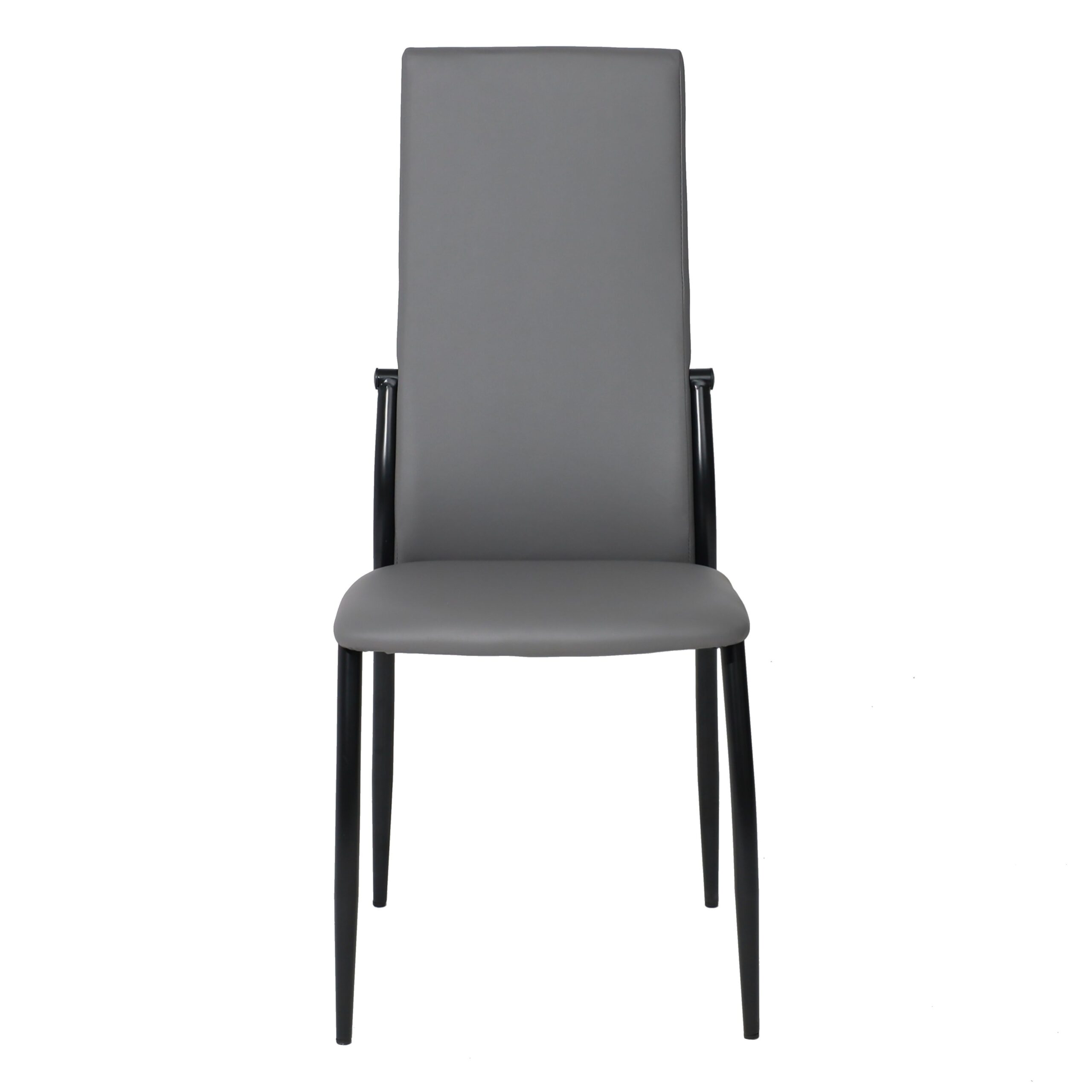 Стул DENVER, экокожа, серый PU 611/черный