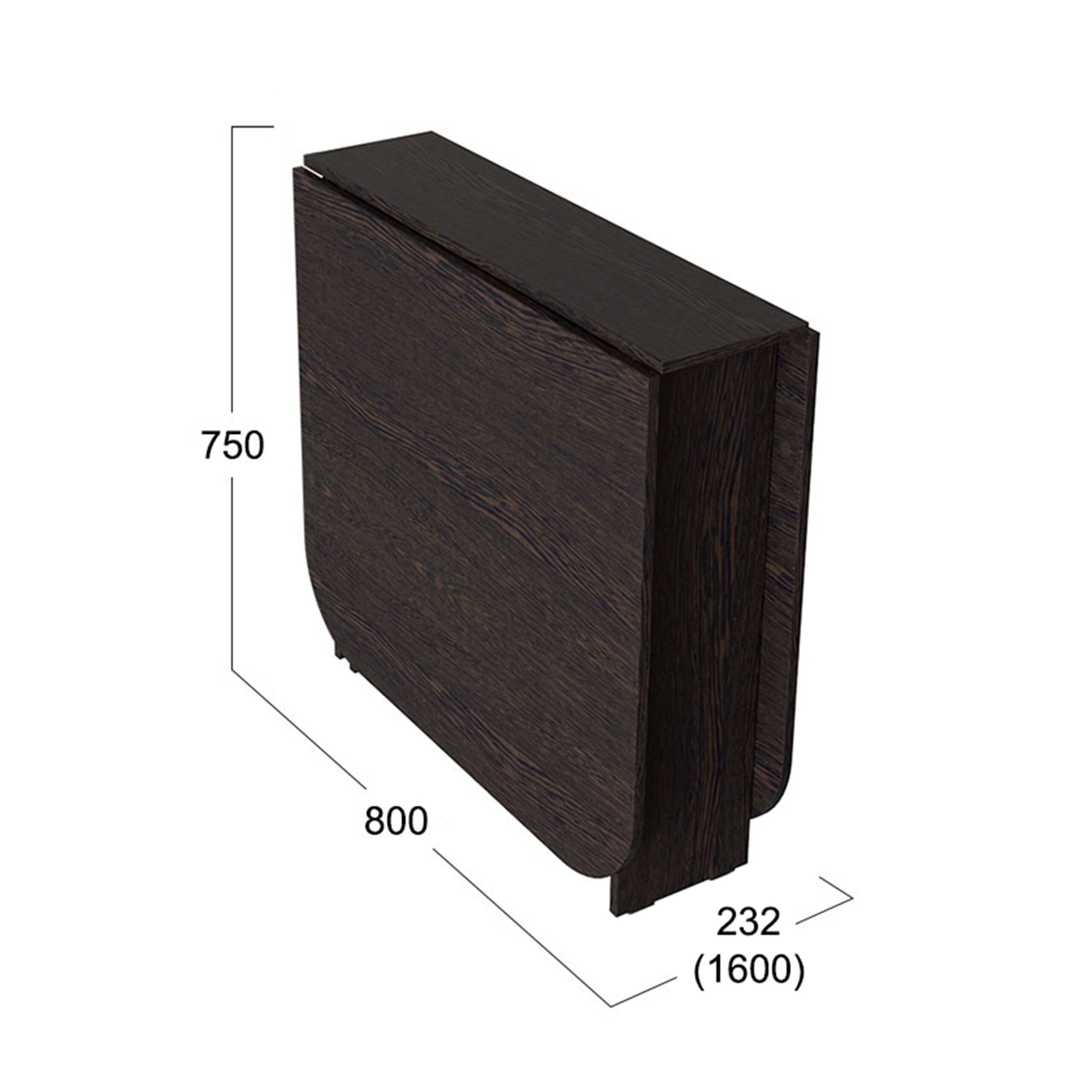 Стол-книжка Т1, 232(1600)*800, венге цаво