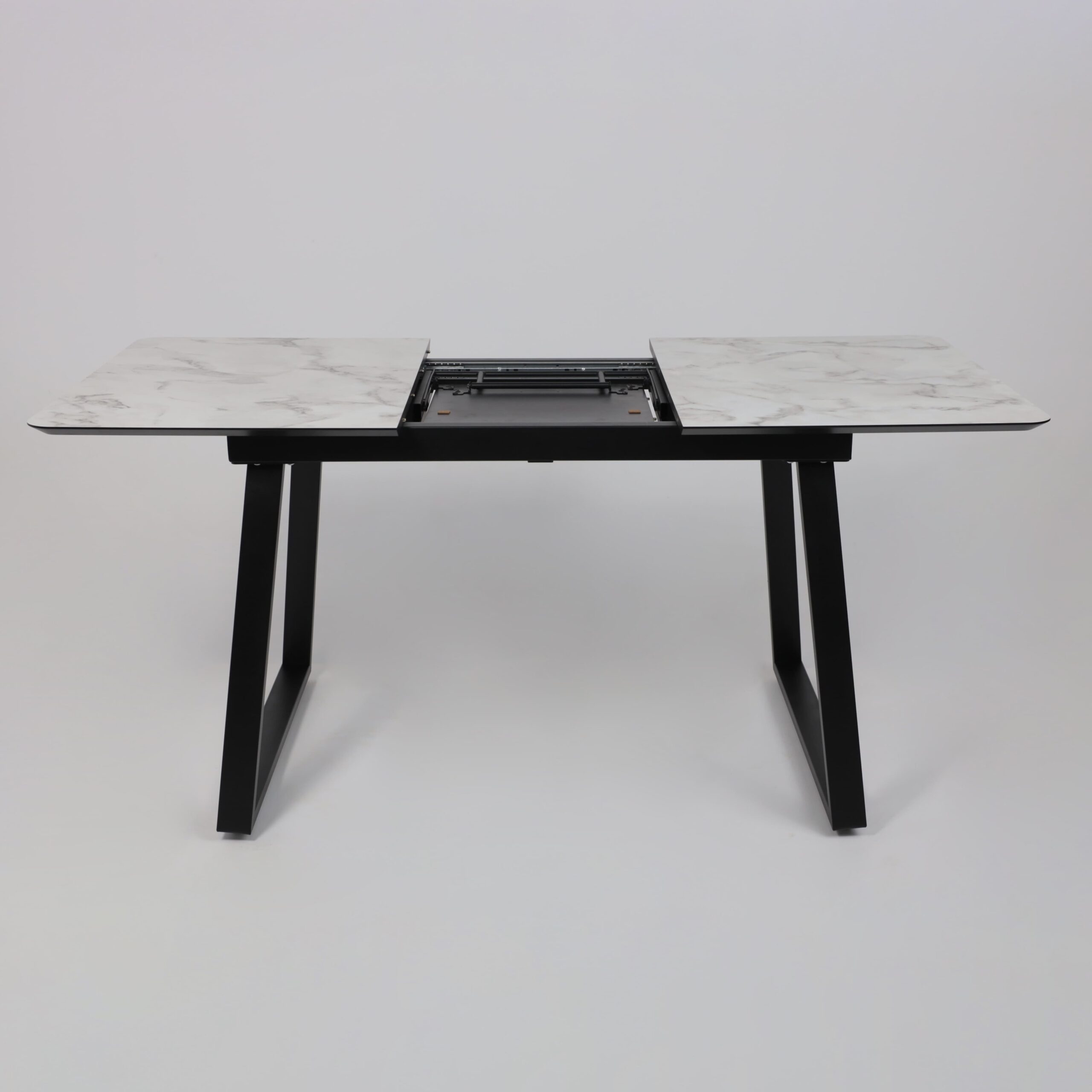 Стол AV 1208, HPL+МДФ,  раздвижной 1200 (1600)*800 Виктори натуральный/черный