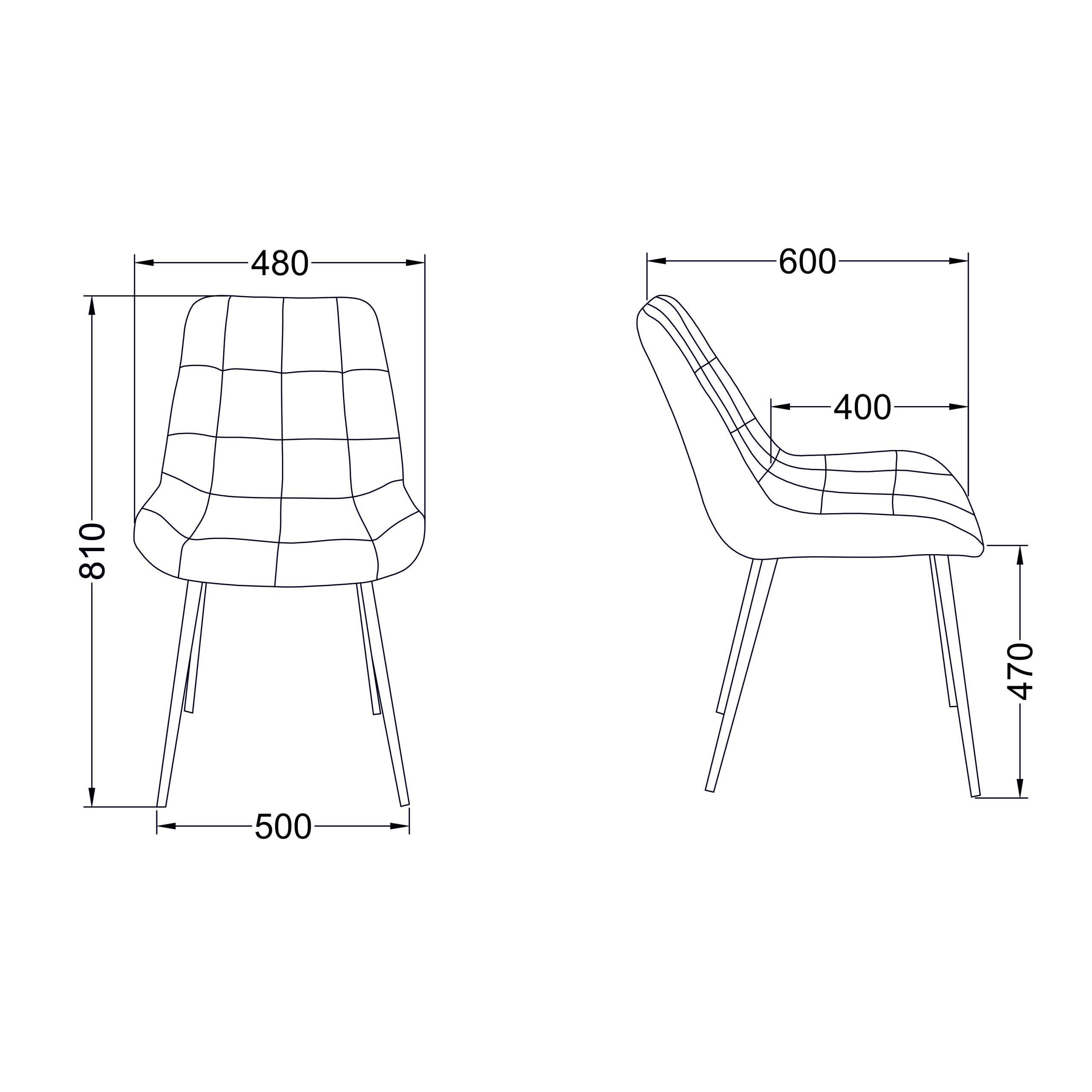 Стул AV 405, темно-серый бархат H-15/черный