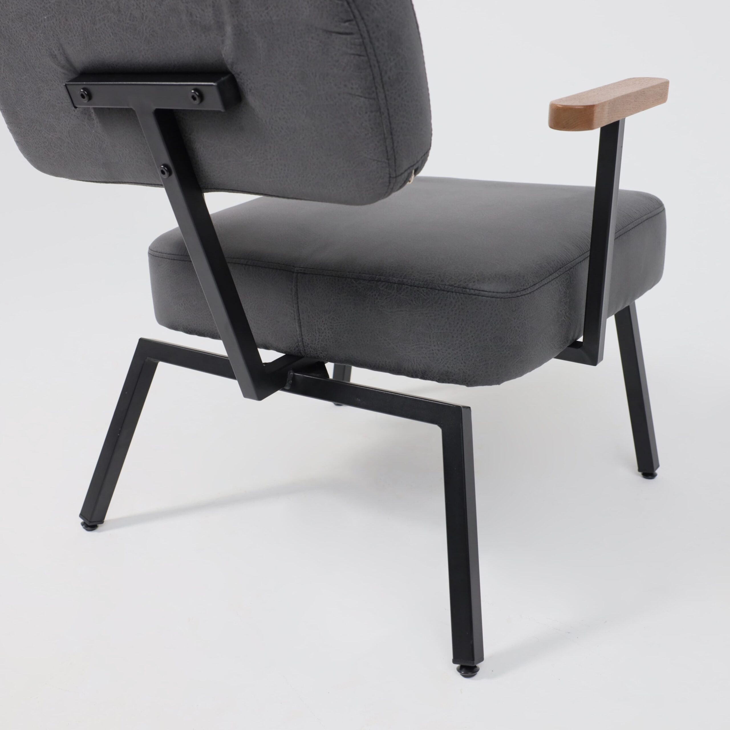 Кресло BOOKER, экокожа винтажный черный WATUSI 16/черный