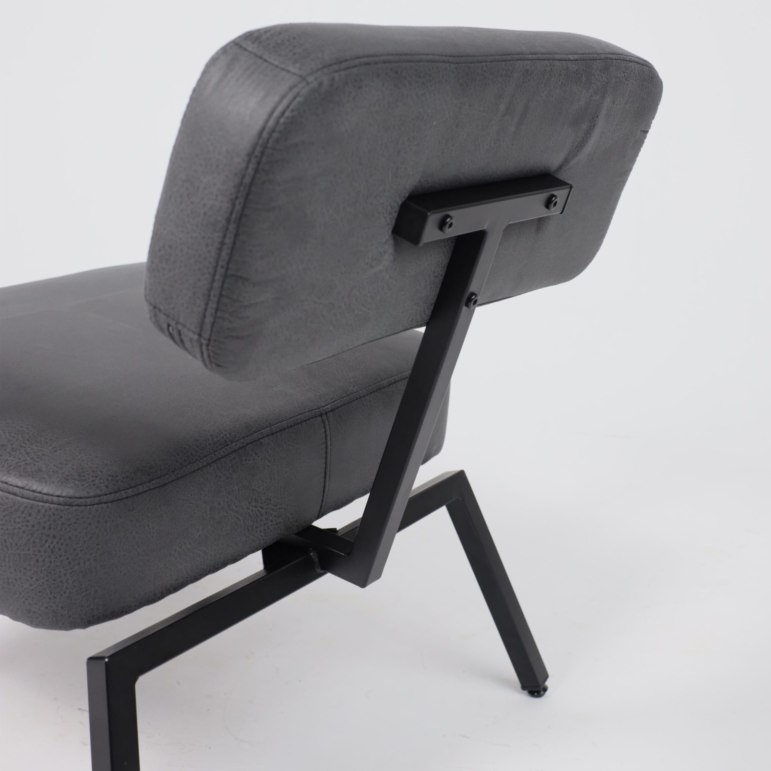 Кресло BOOKER, экокожа винтажный черный WATUSI 16/черный