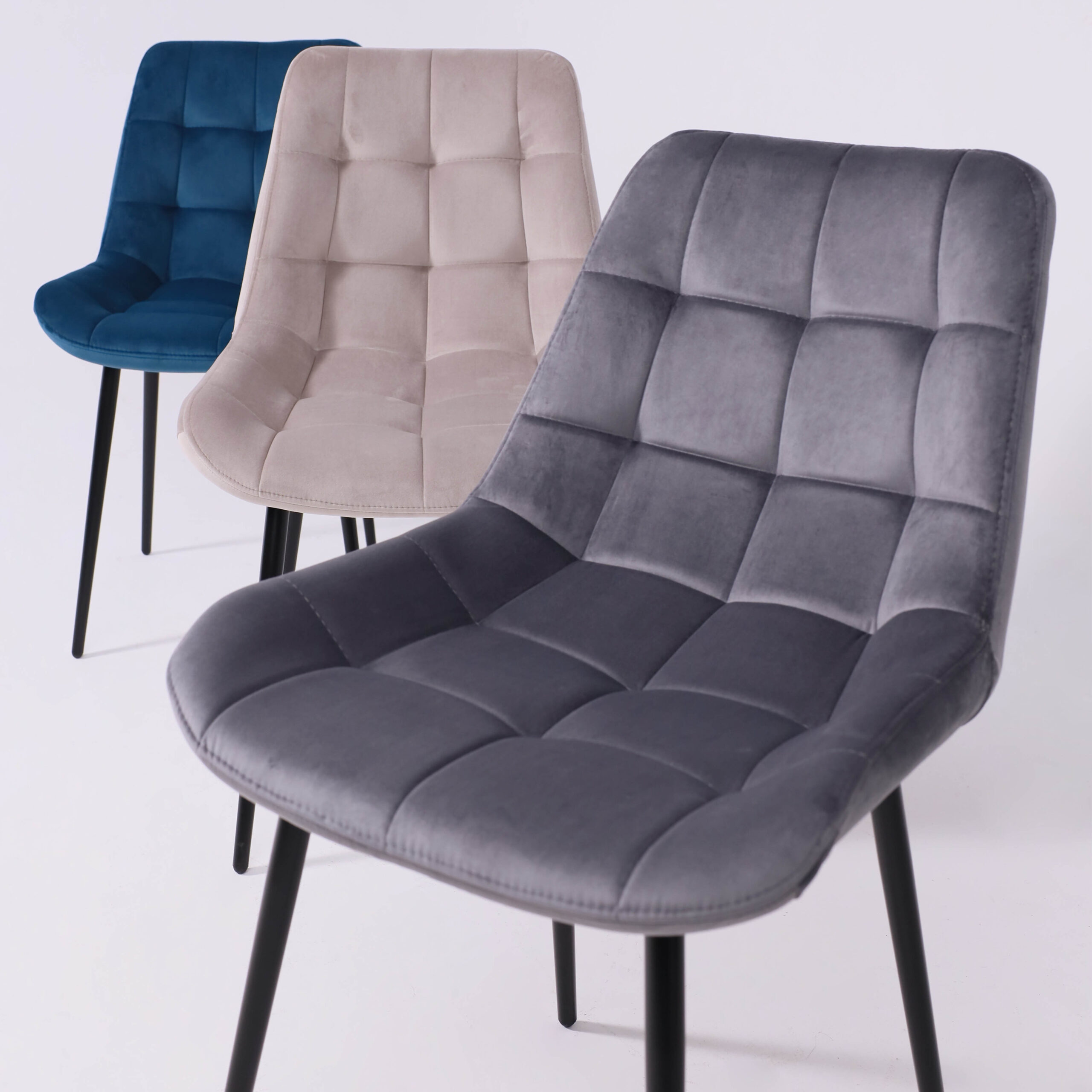 Стул AV 405, темно-серый бархат H-15/черный