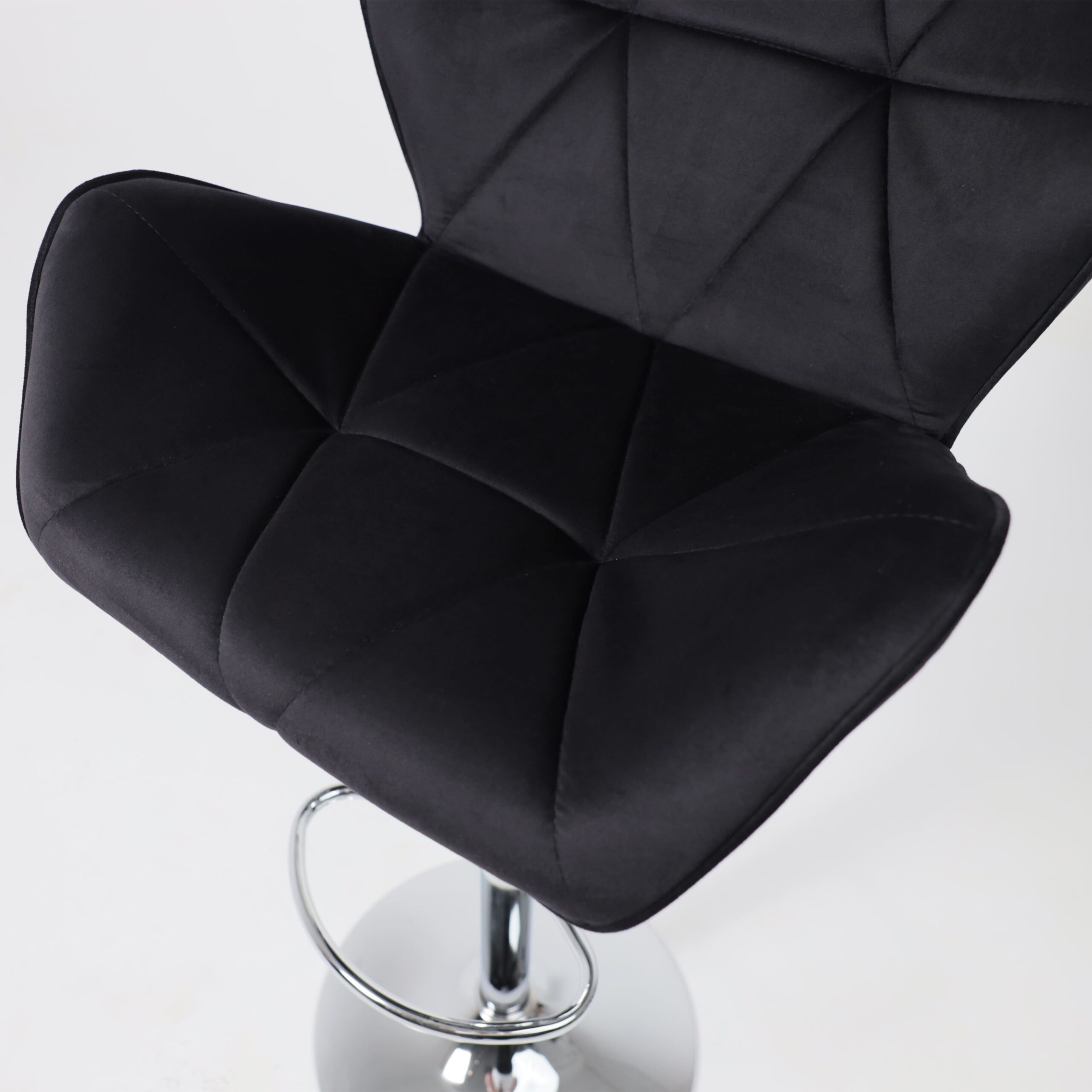 Кресло барное BERLIN GB, Seven 35 черный велюр/хром