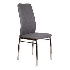 Стул ADELE, серая ткань Seattle 005/хром