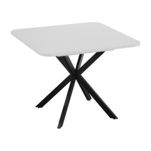 Стол раздвижной ЛИССАБОН Тип 1, 1000(1315)х1001х750, черные опоры/белый