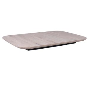 Столешница ВЕЙВ раздвижной, 120(160)*80, дуб беленый / рама черная