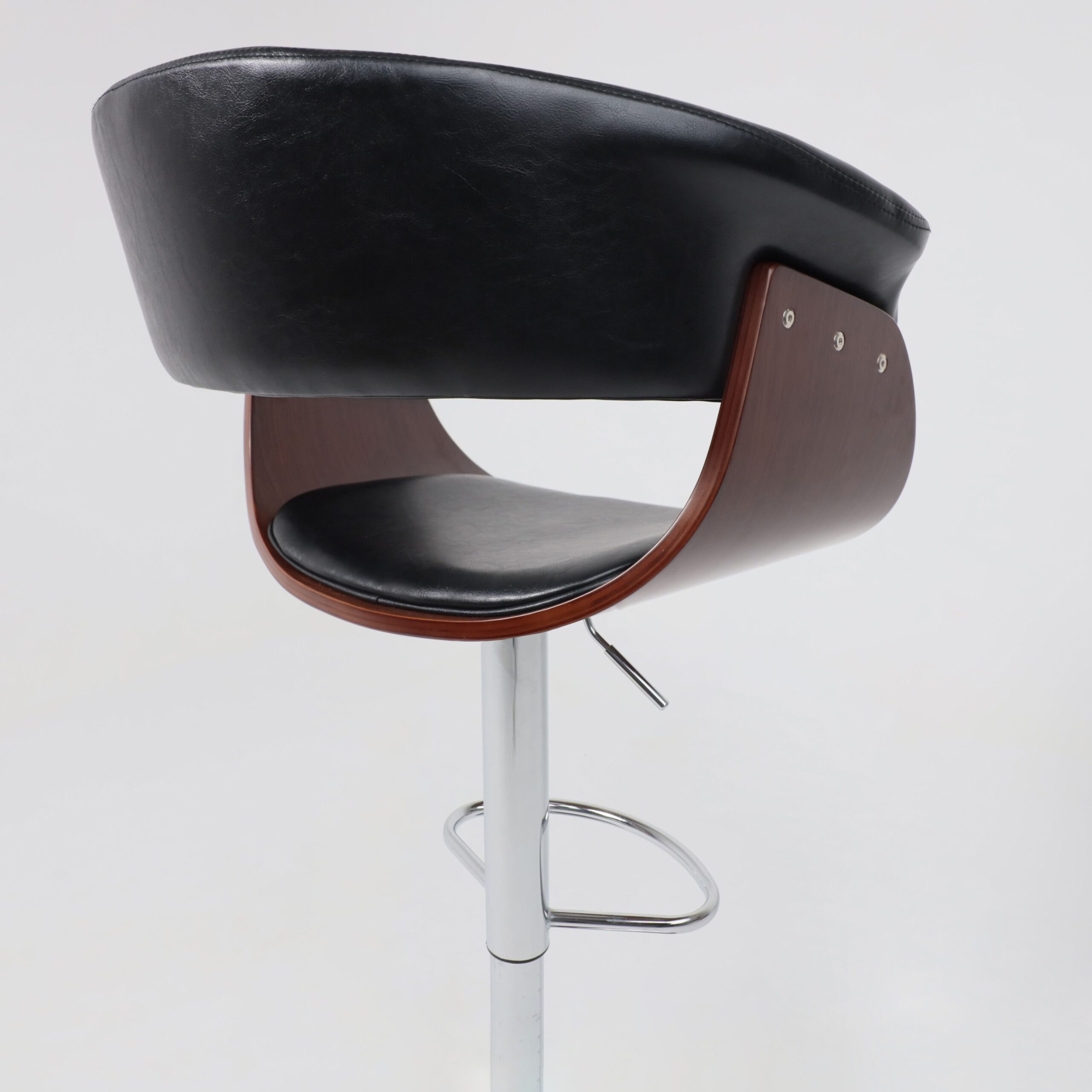 Стул барный ROSSI, экокожа, черный/хром