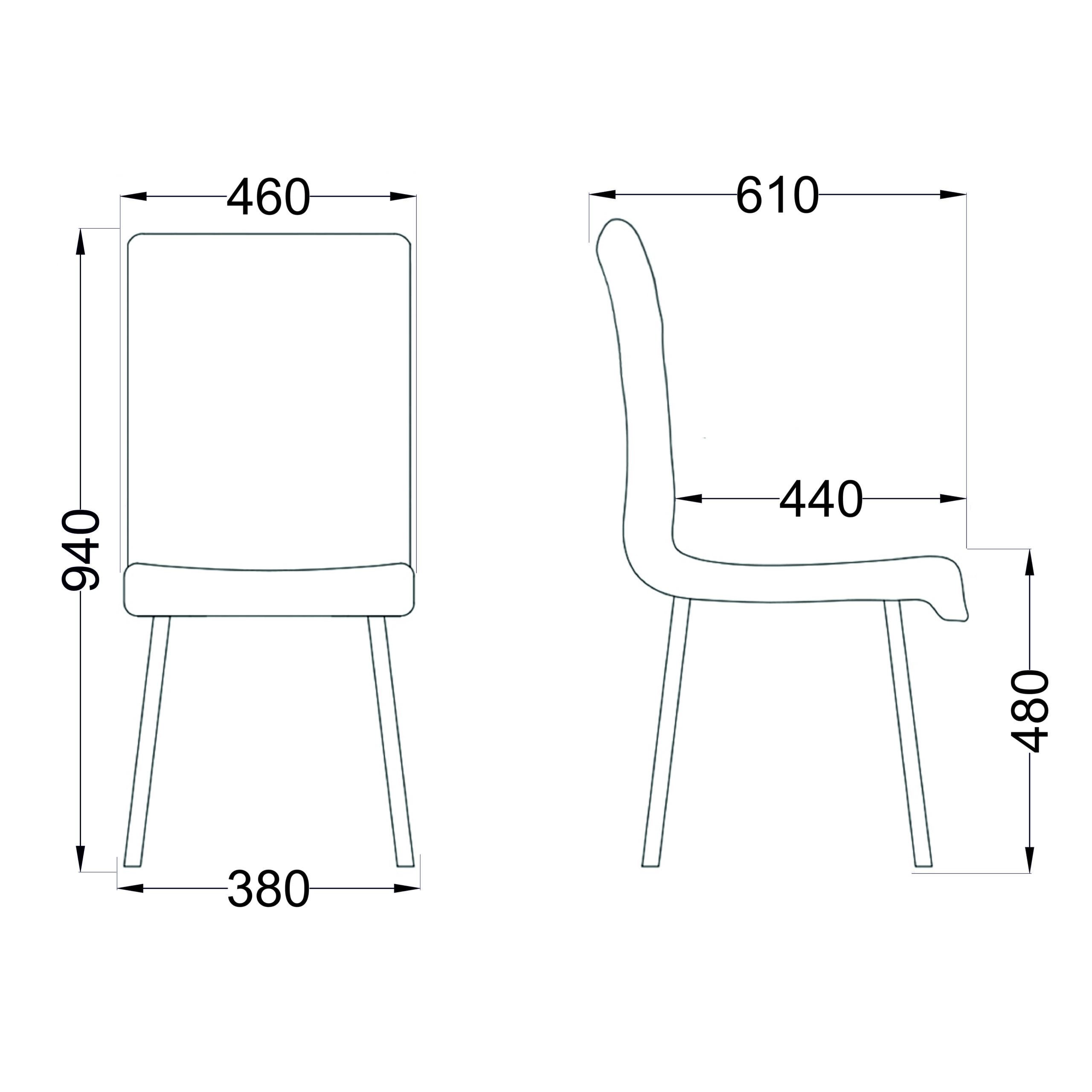 Стул MIRA, светло-серый велюр HLR20/черный