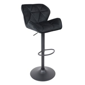 Кресло барное BERLIN GB, Seven 35 черный велюр/черный