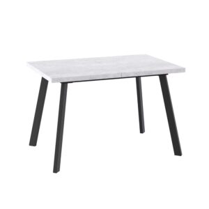 Стол BORG-140, раздвижной 140(180)х85, Серый сланец/Чёрный