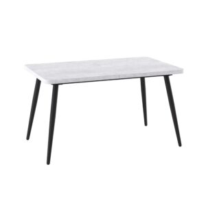 Стол BORG RADIAL-140, раздвижной 140(180)х85, Серый сланец/Чёрный