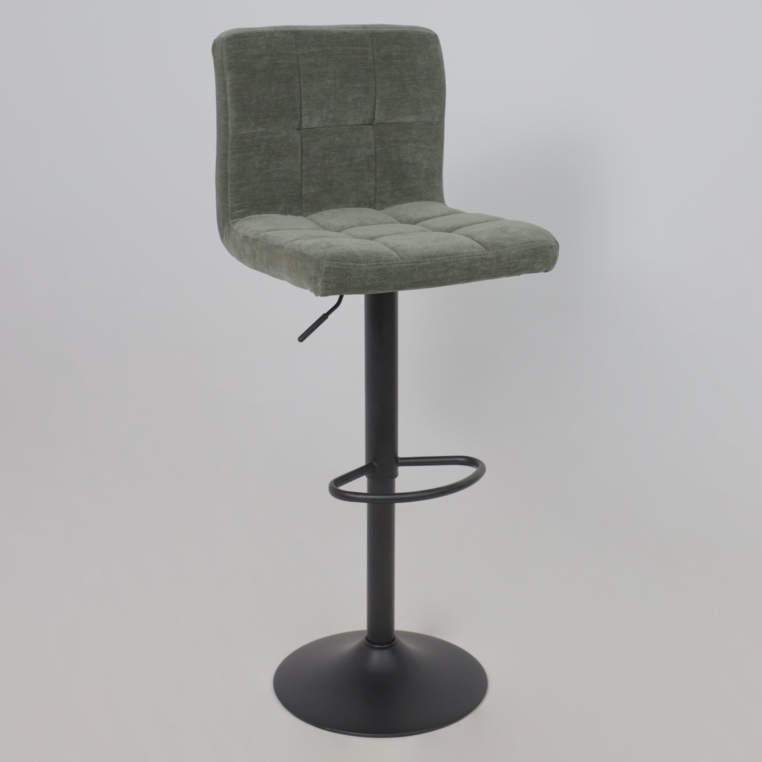 Стул барный LOGOS, темно-зеленый шенилл Ote Canna 352/черный