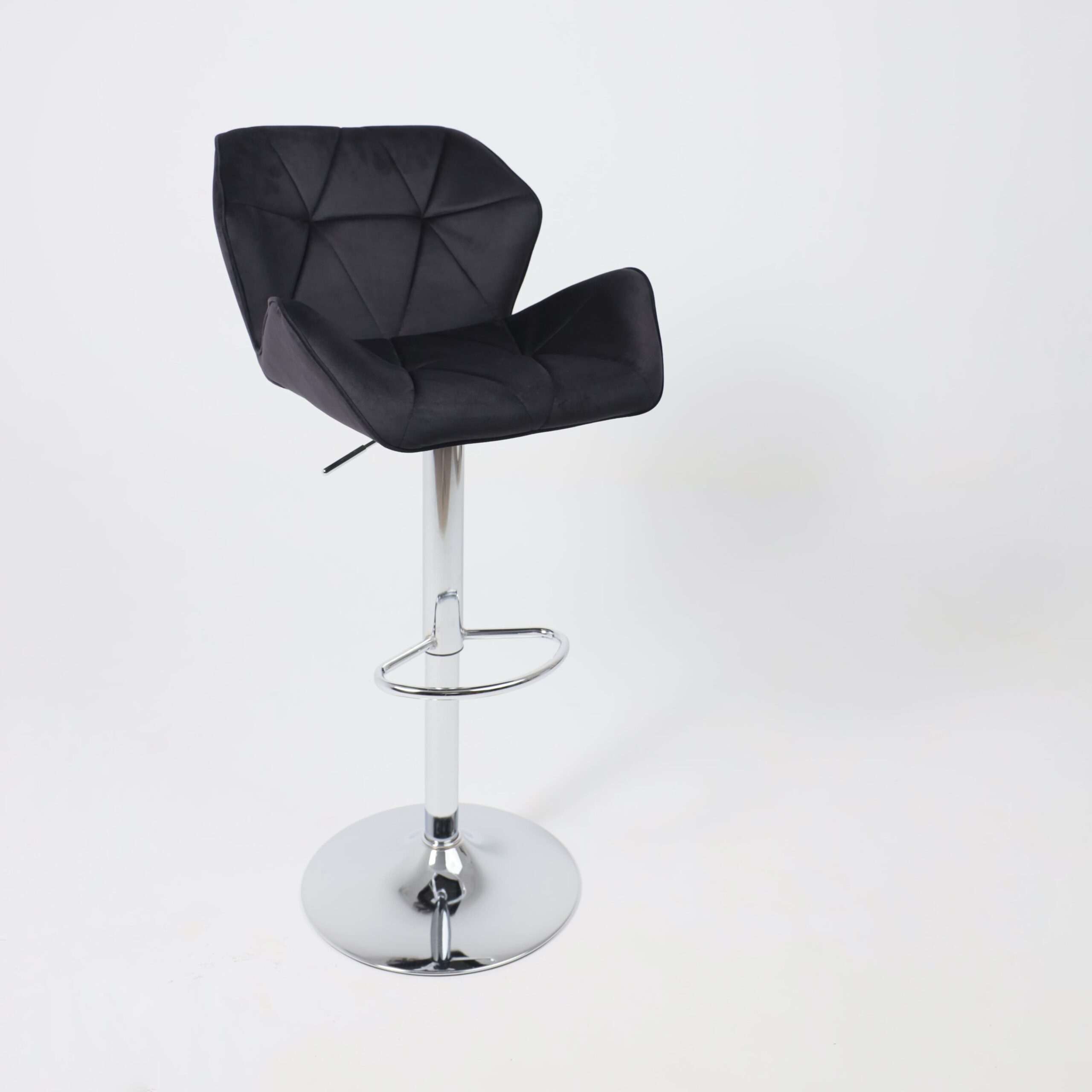 Кресло барное BERLIN GB, Seven 35 черный велюр/хром