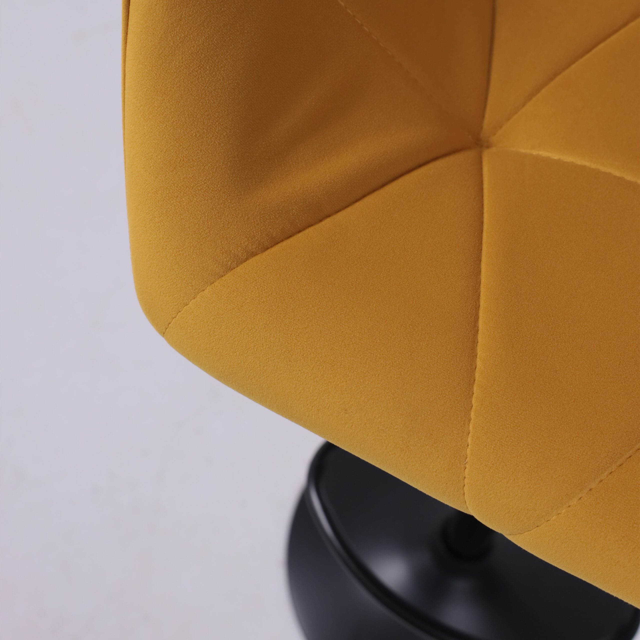 Кресло барное BERLIN GB, Velutto 56 горчичный велюр/черный