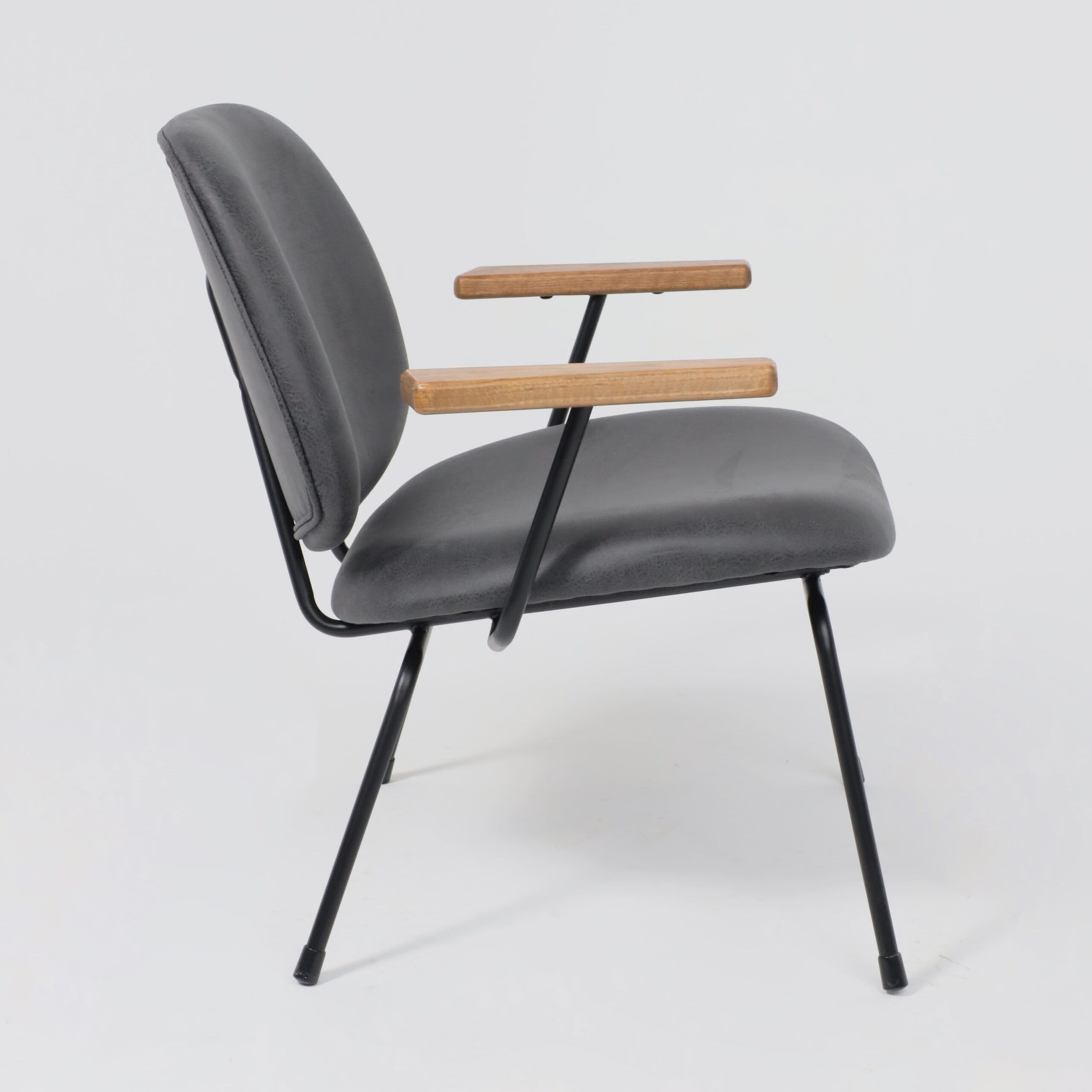 Кресло RUDO, экокожа винтажный черный WATUSI 16/черный