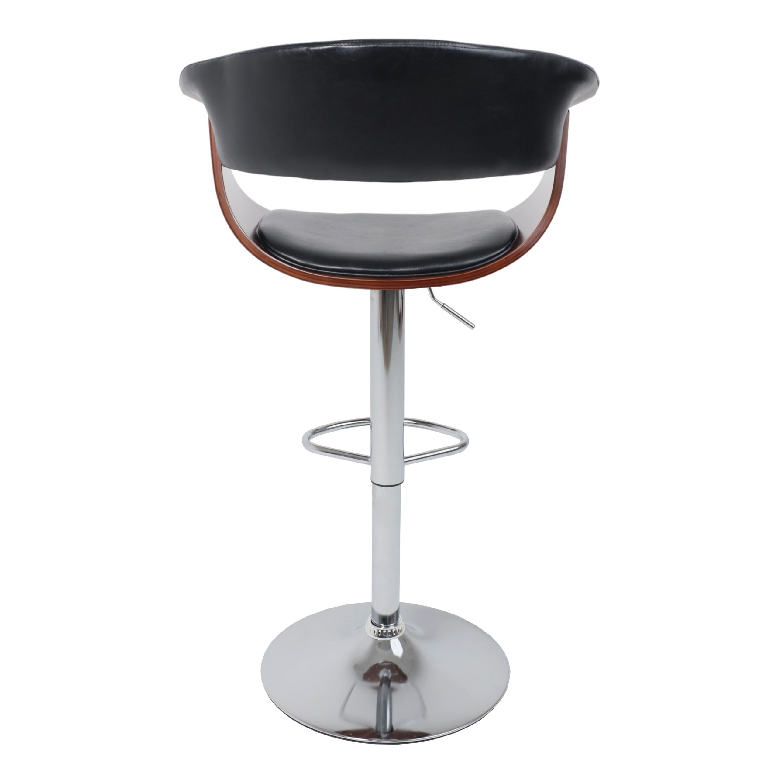 Стул барный ROSSI, экокожа, черный/хром