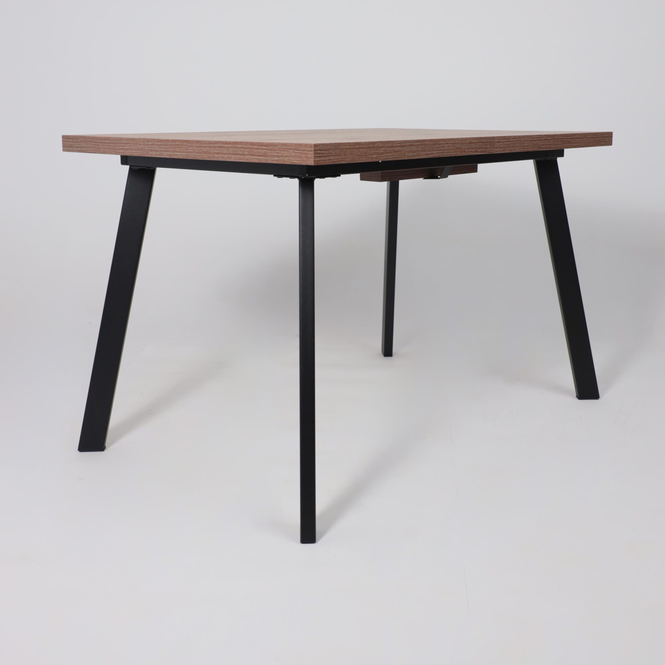 Стол BORG-120, раздвижной 120(160)х80, Дуб Веллингтон/Чёрный